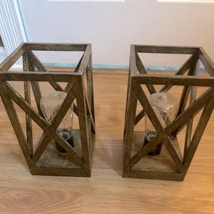 Decorative lamp set with Edison bulbs